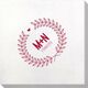 Laurel Wreath with Heart and Initials Bamboo Luxe Napkins Image 3 of 3